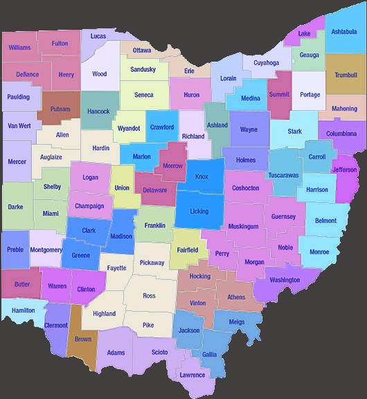 Ohio County Map